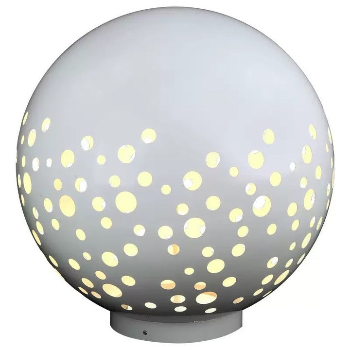 Modern Outdoor Villa Courtyard, Park Landscape Outdoor Lamps Hollow Ball Design Stainless Steel Lamp Body