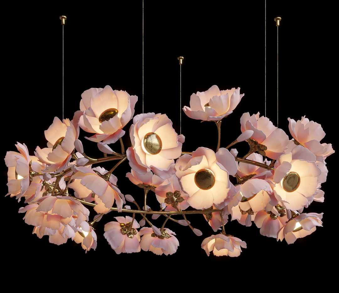 Camellia Chandelier Galileo Lights