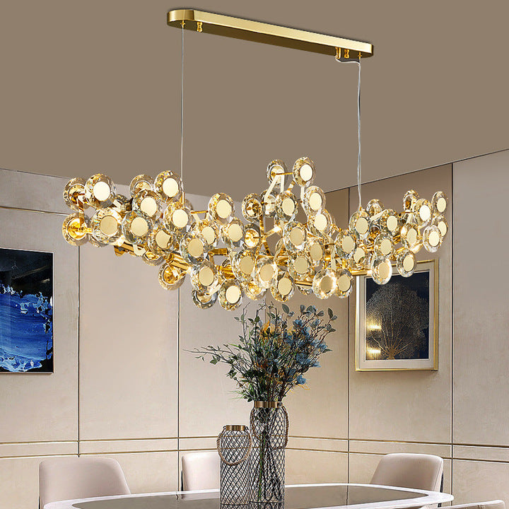 JYLIGHTING Luxury Crystal Led Chandeliers Indoor Living Room Interior Lighting Hanging Ceiling Pendant Light Modern