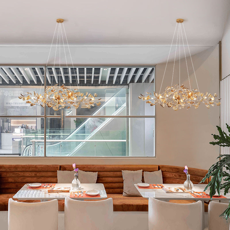 Ginkgo - Amber C Chandelier Galileo Lights