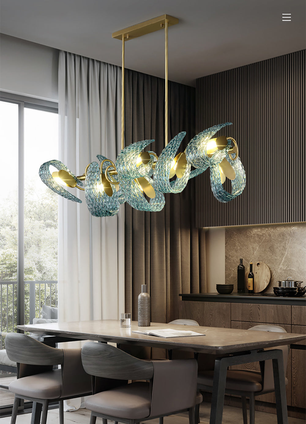 Ophios - Linear Chandelier Galileo Lights