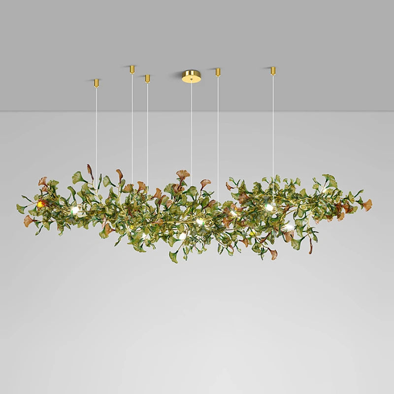 Ginkgo - Amber D Chandelier Galileo Lights