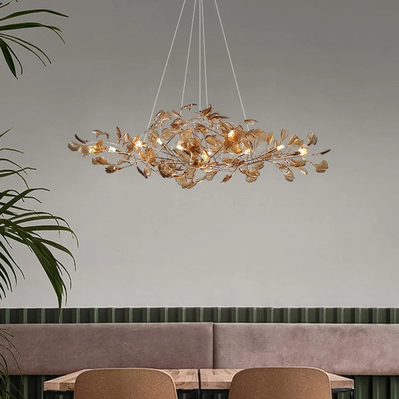 Ginkgo - Amber C Amber Chandelier Galileo Lights