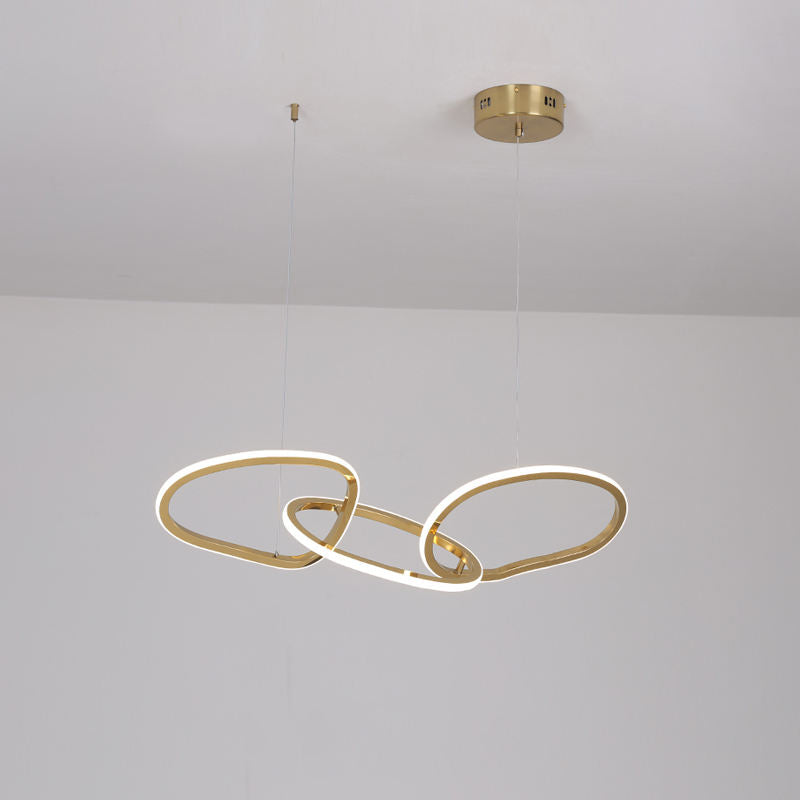 Cassini 3 lights Gold Chandelier Galileo Lights