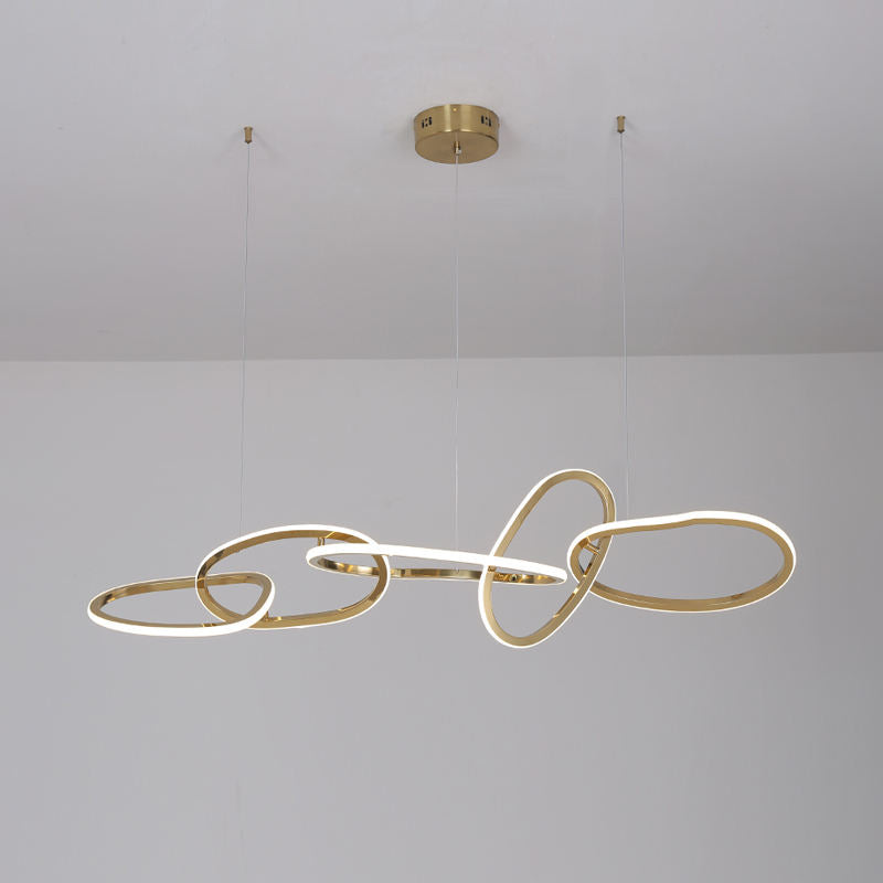 Cassini 5 lights Gold Chandelier Galileo Lights