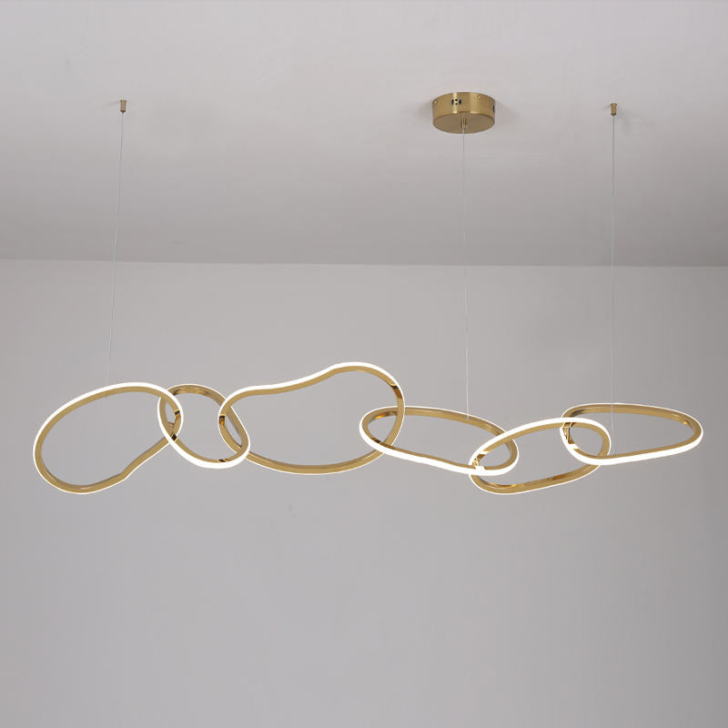Cassini 6 lights Gold Chandelier Galileo Lights