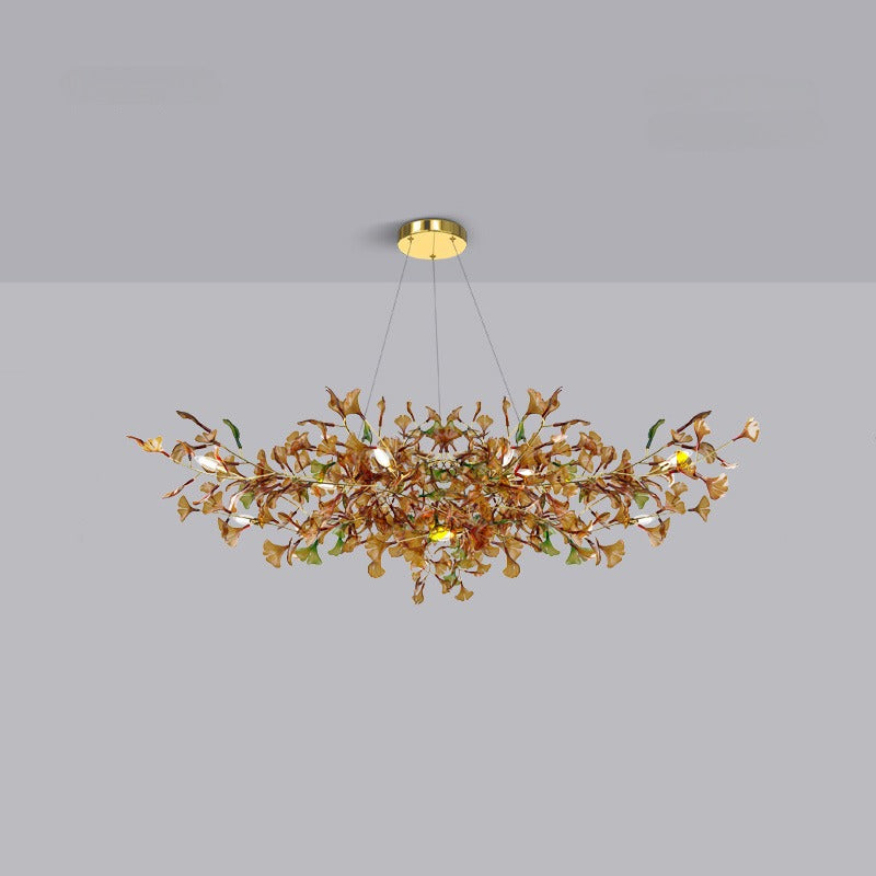 Ginkgo - Amber B Chandelier Galileo Lights