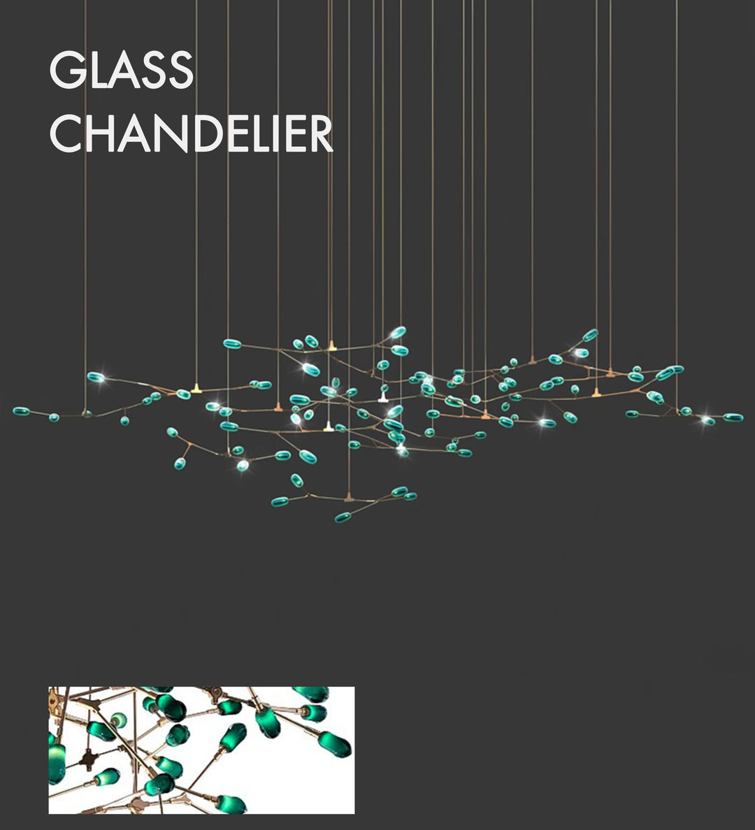 Malachite Chandelier Galileo Lights