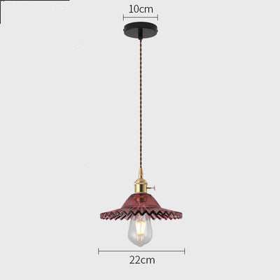 Retro Shanghai Glass Chandelier Purple glass Pendant Light Galileo Lights