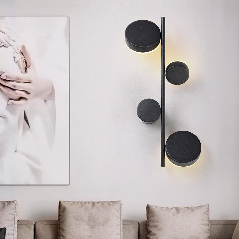 Nordic Modern Gold and Black Light Luxury Long Wall Lamp Wall Lamp Galileo Lights