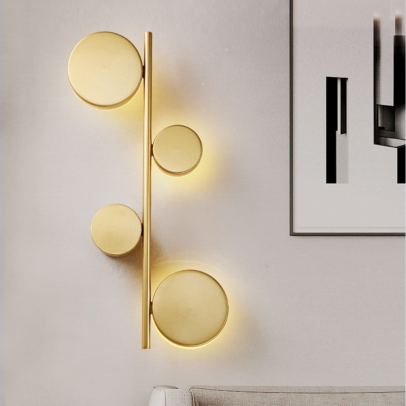 Nordic Modern Gold and Black Light Luxury Long Wall Lamp Wall Lamp Galileo Lights