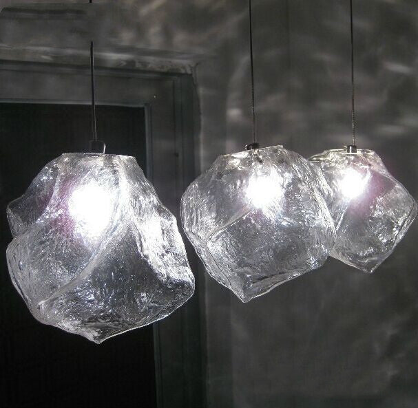 Ice Structures Glass Pendant Lights Pendant Light Galileo Lights
