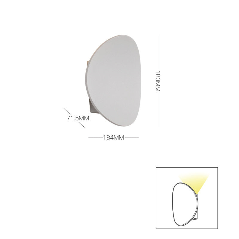Curved Round Wall Light White Wall Lamp Galileo Lights