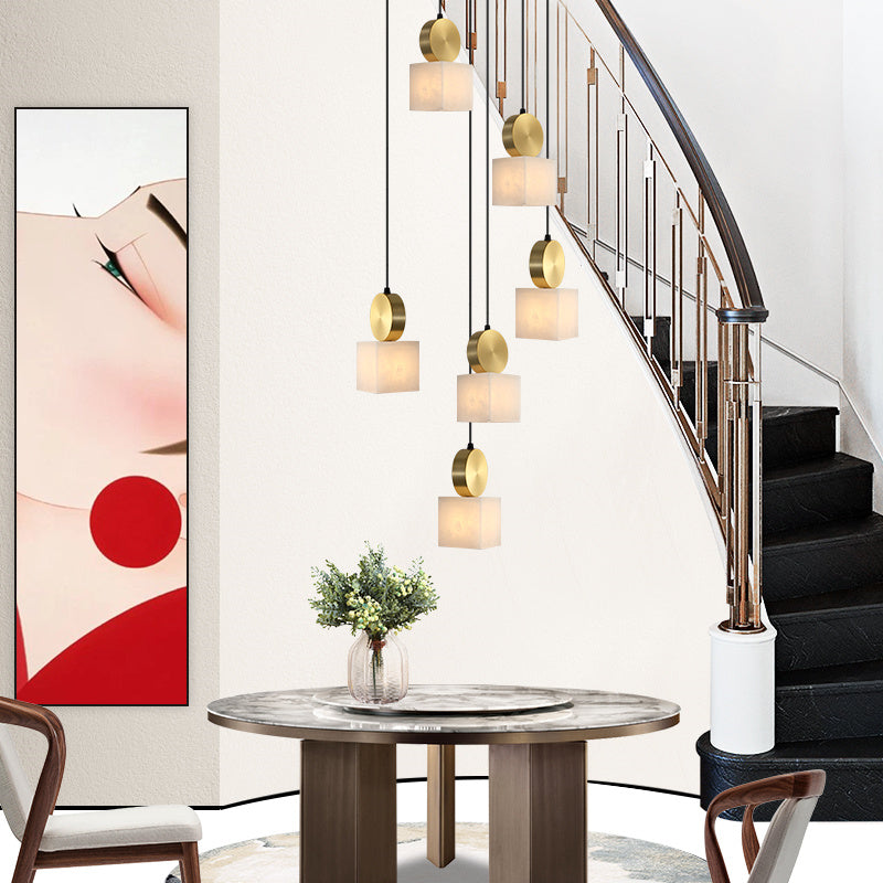 Creative Marble and Copper Pendant Light Pendant Light Galileo Lights