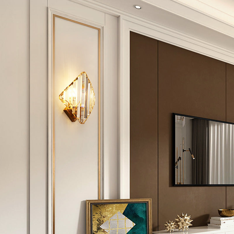 Modern Diamond Shaped Crystal Wall Lamp Wall Lamp Galileo Lights