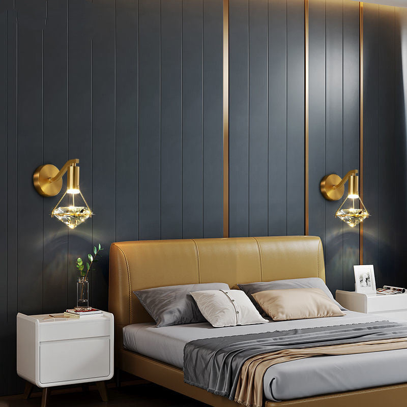 Hanging Diamond Crystal Wall Lamp Wall Lamp Galileo Lights