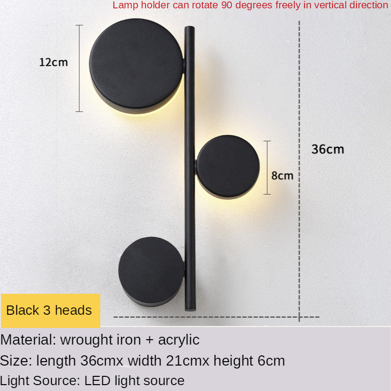 Nordic Modern Gold and Black Light Luxury Long Wall Lamp Wall Lamp Galileo Lights