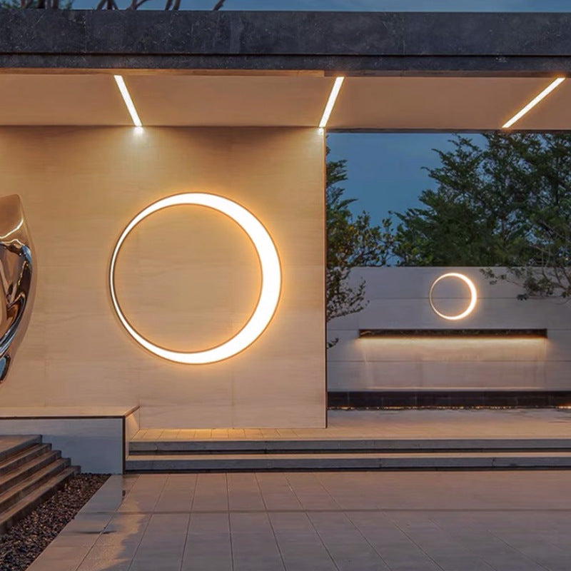 Outdoor Simple Round Wall Lamp Waterproof Outdoor Light Galileo Lights