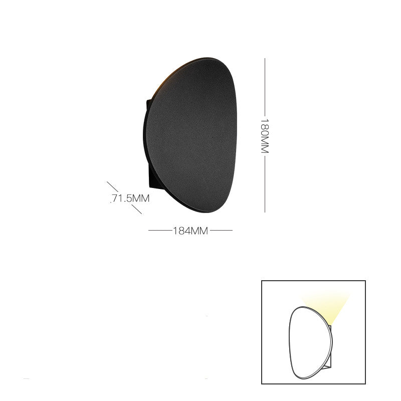 Curved Round Wall Light Black Wall Lamp Galileo Lights