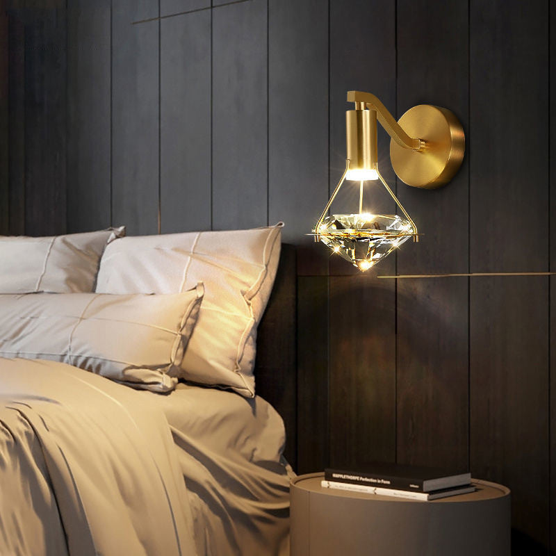 Hanging Diamond Crystal Wall Lamp Wall Lamp Galileo Lights