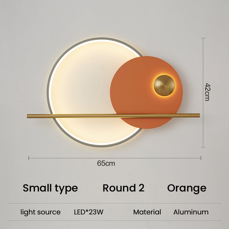 Modern Minimalist Living Room Decorative Wall Lamp Orange Wall Lamp Galileo Lights