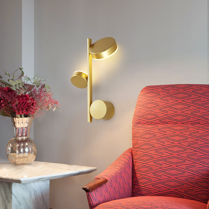 Nordic Modern Gold and Black Light Luxury Long Wall Lamp Wall Lamp Galileo Lights