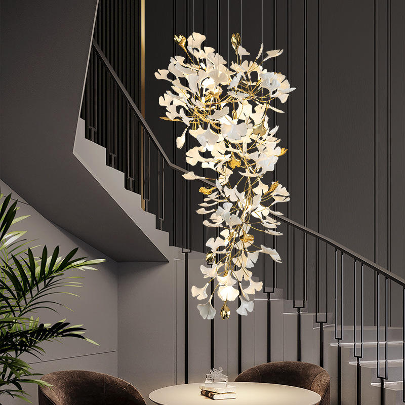 Ginkgo Cascading A Chandelier Galileo Lights