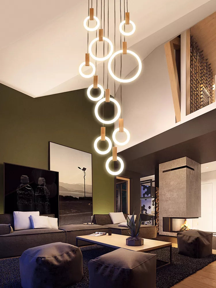 Rings Chandelier Galileo Lights