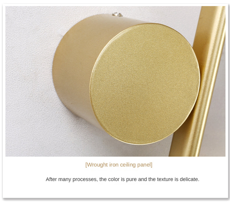Nordic Modern Gold and Black Light Luxury Long Wall Lamp Wall Lamp Galileo Lights