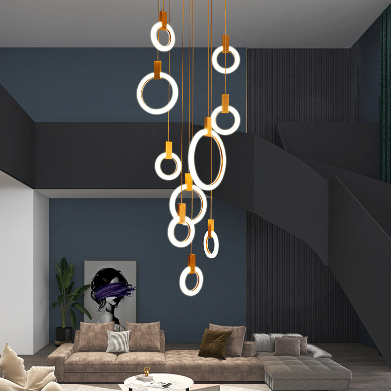 Rings Chandelier Galileo Lights