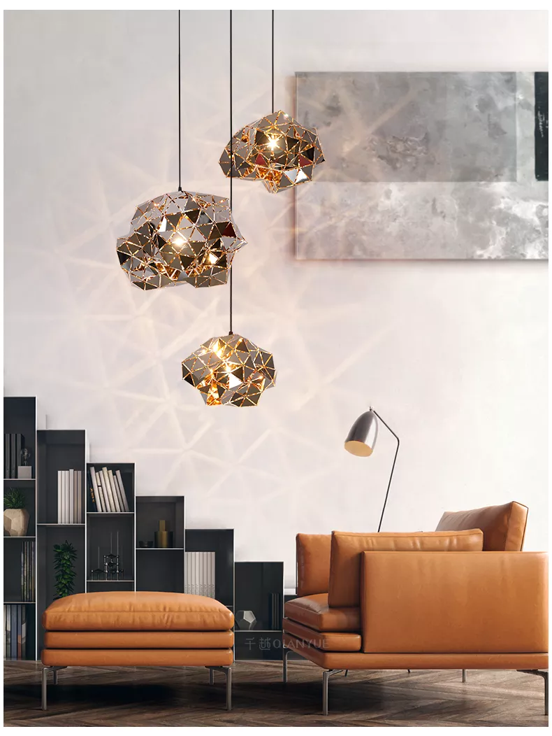Geometric Stainless Steel Pendant Light Pendant Light Galileo Lights
