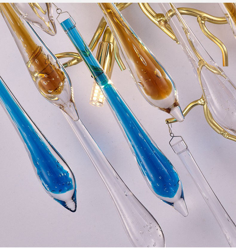 Colored Glass Crystal Branch Wall Lamp Wall Lamp Galileo Lights
