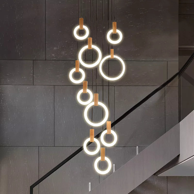 Rings Chandelier Galileo Lights