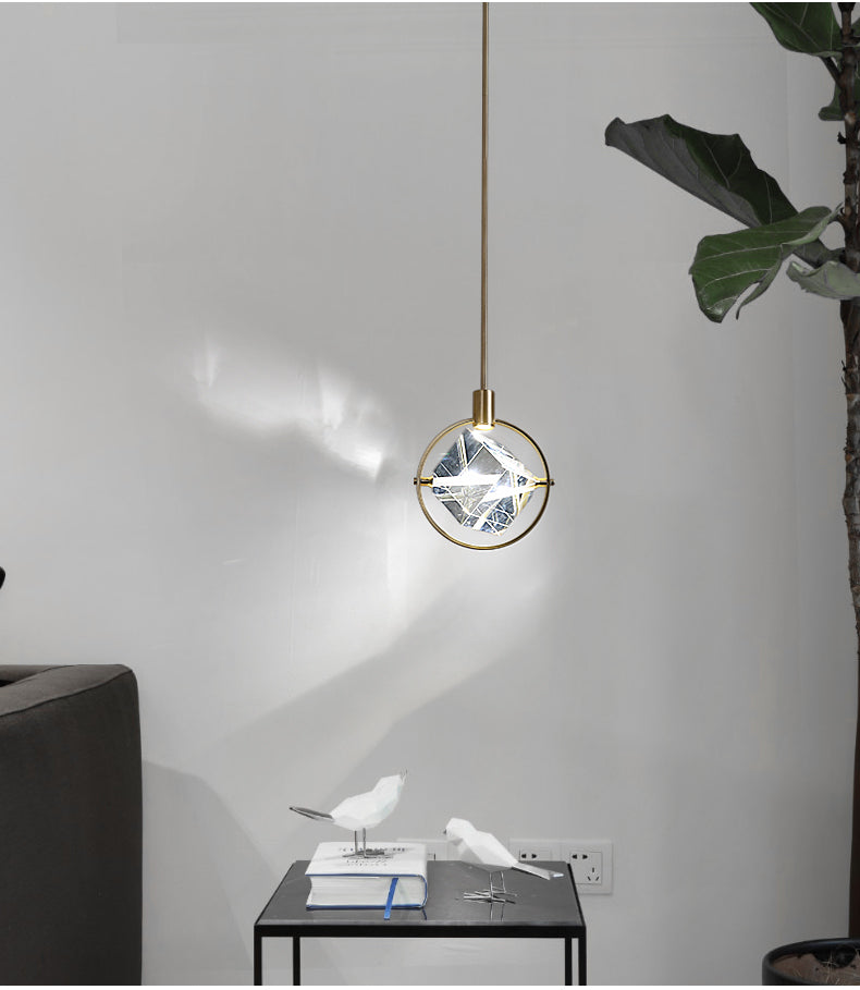 Crystal Cube Pendant Light Pendant Light Galileo Lights