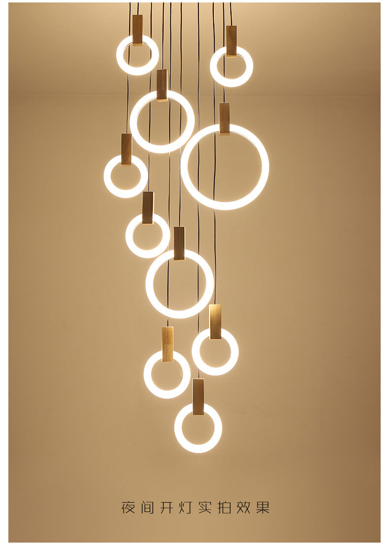 Rings Chandelier Galileo Lights
