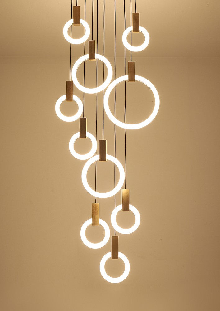 Rings Chandelier Galileo Lights