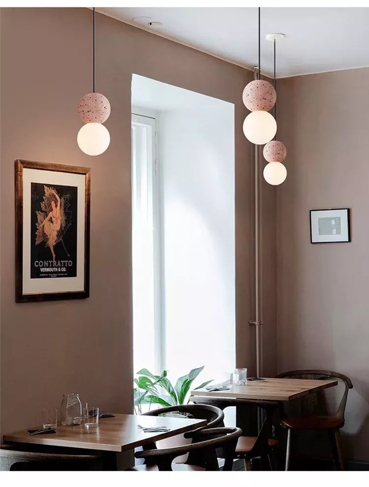 Terrazzo Ball Pendant Light Pendant Light Galileo Lights