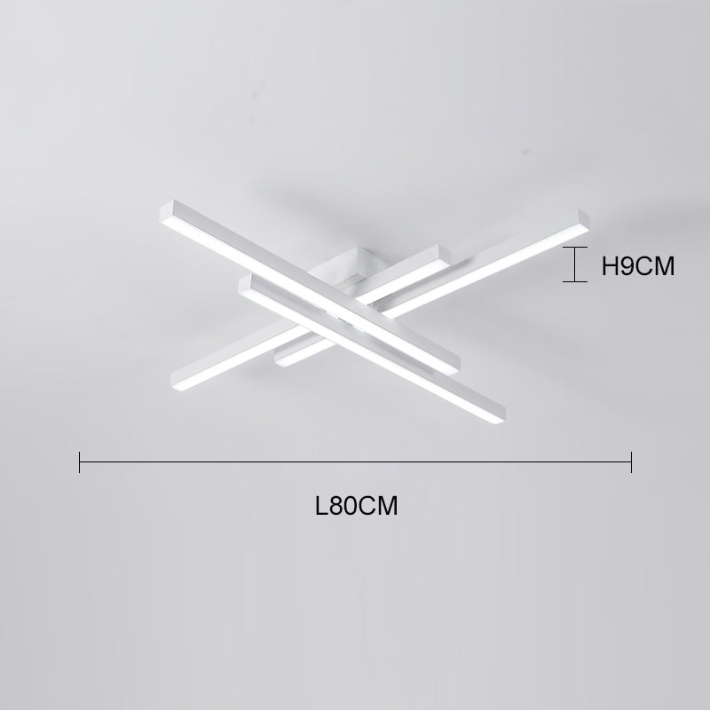 Crossing LED Ceiling Light White L80cm Ceiling Light Galileo Lights
