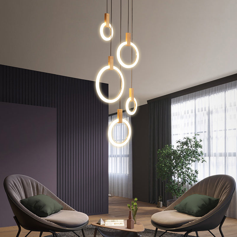 Rings Chandelier Galileo Lights