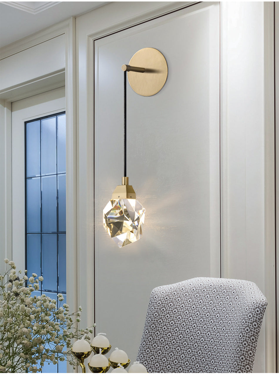 Crystal Wall Lamp Wall Lamp Galileo Lights