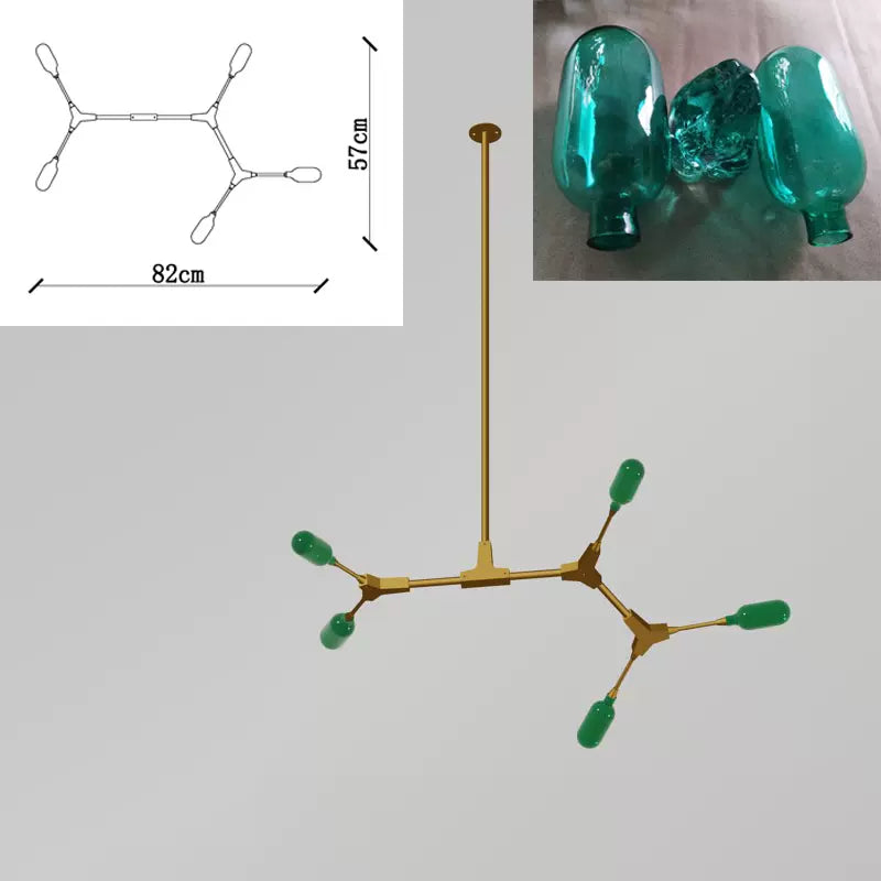 Malachite 109*57CM Chandelier Galileo Lights