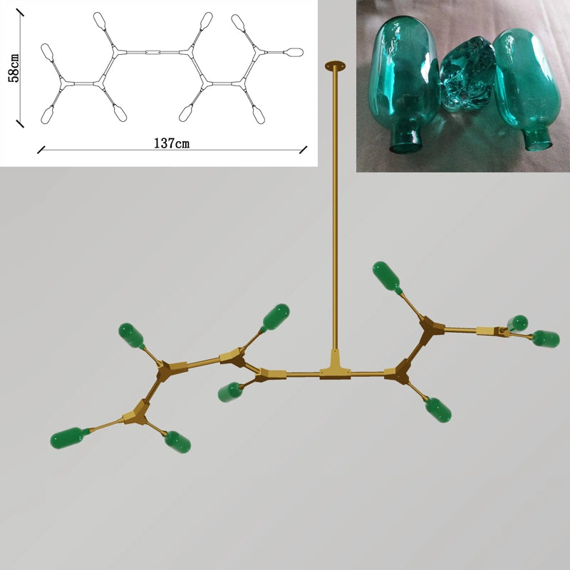 Malachite 82*57CM Chandelier Galileo Lights