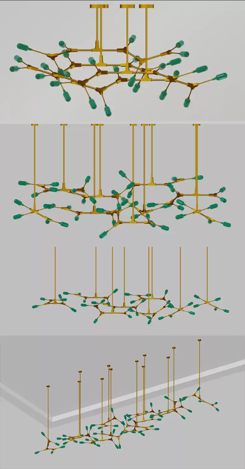Malachite Chandelier Galileo Lights