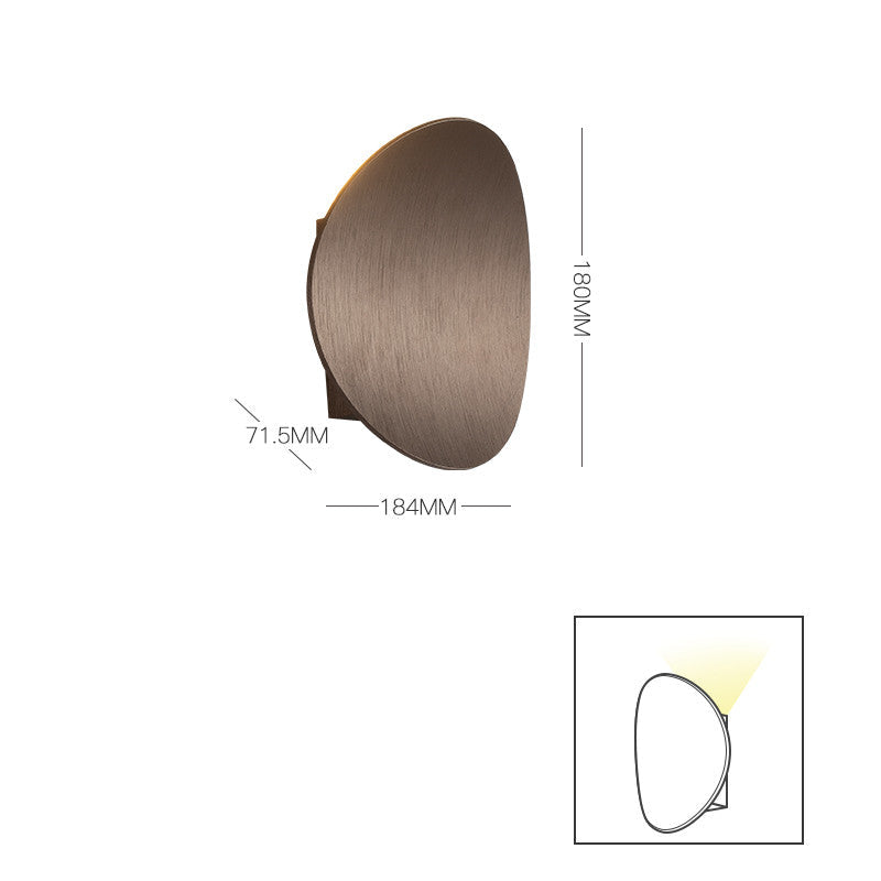 Curved Round Wall Light Coffee Wall Lamp Galileo Lights