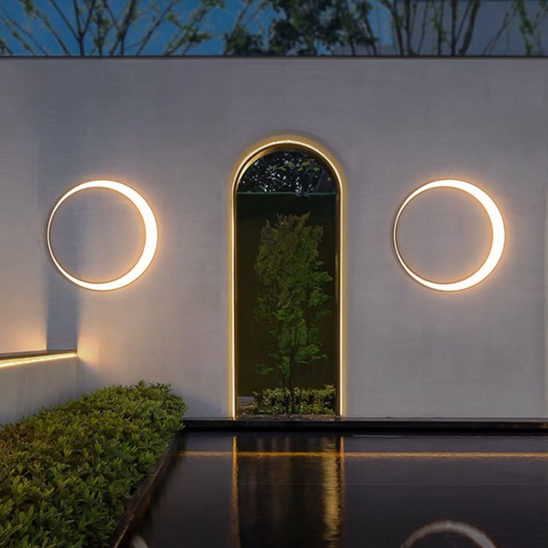 Outdoor Simple Round Wall Lamp Waterproof Outdoor Light Galileo Lights