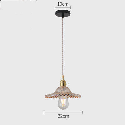 Retro Shanghai Glass Chandelier Amber glass Pendant Light Galileo Lights