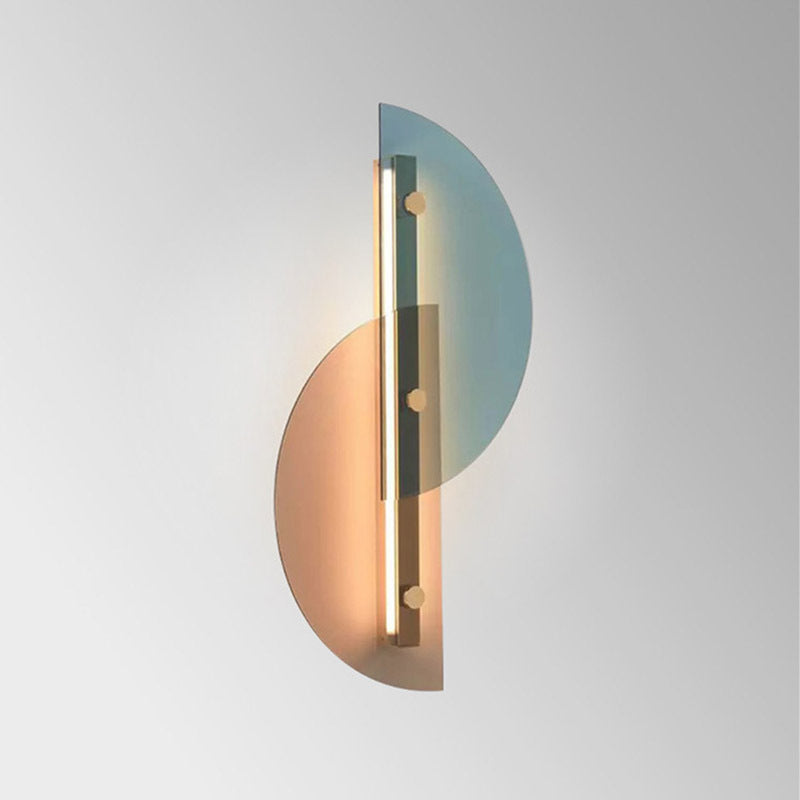 Overlapping Glass Wall Lamp Warm White Wall Lamp Galileo Lights