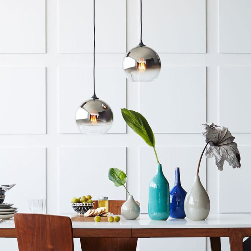 Glass Ball Single Head Chandelier Pendant Light Galileo Lights