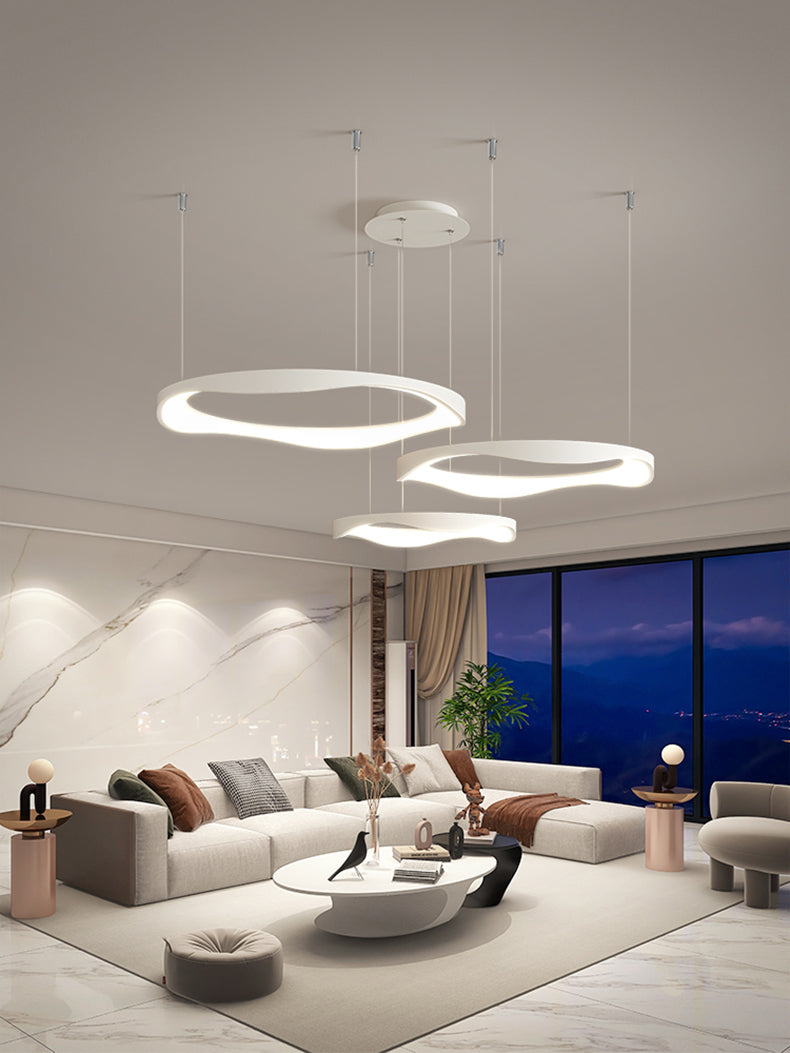 Creme Chandelier Galileo Lights