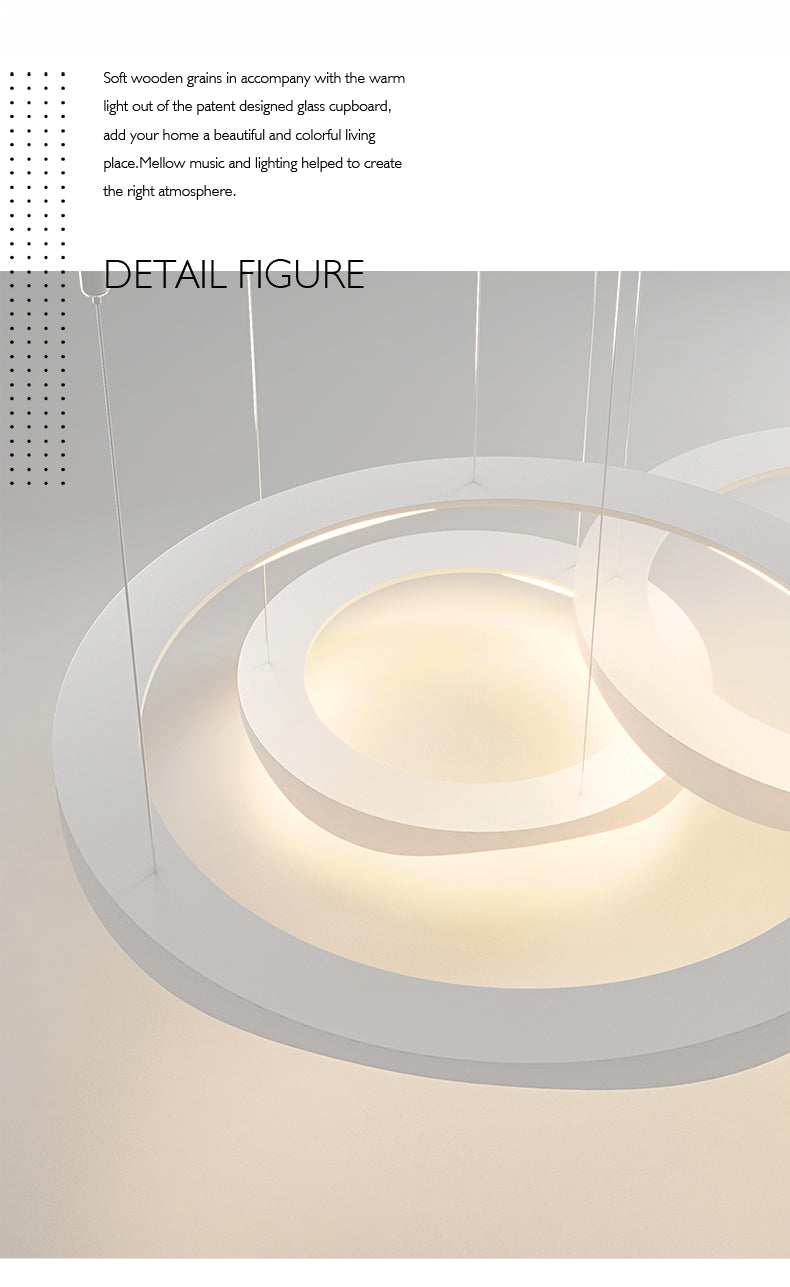 Creme Chandelier Galileo Lights